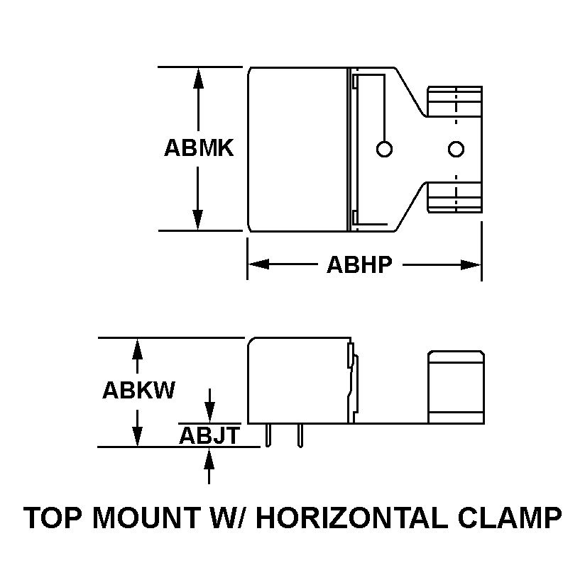 TOP MOUNT W/HORIZONTAL CLAMP style nsn 5935-01-123-2824