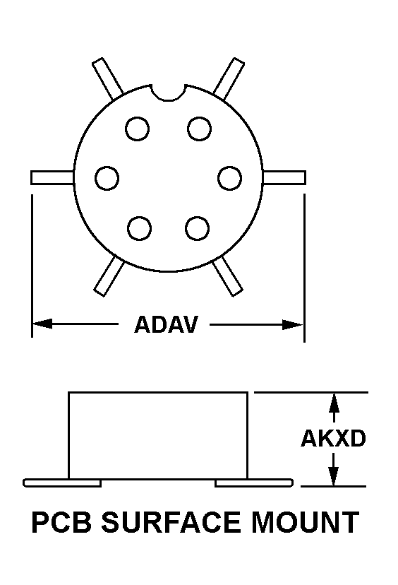 PCB SURFACE MOUNT style nsn 5935-00-224-0759