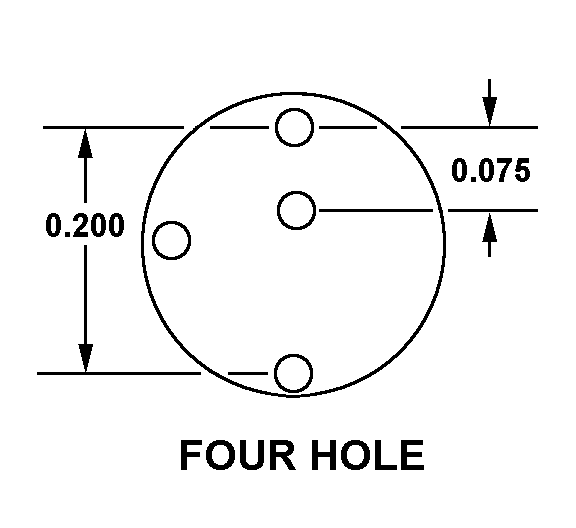 FOUR HOLE style nsn 5935-00-761-3778