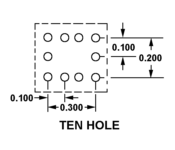 TEN HOLE style nsn 5935-00-552-2593