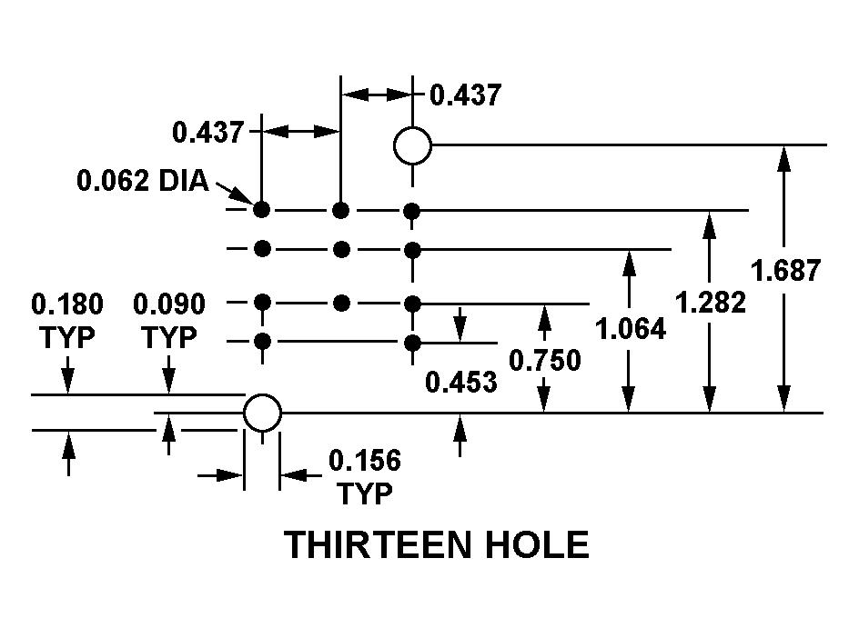 THIRTEEN HOLE style nsn 5935-00-901-0146