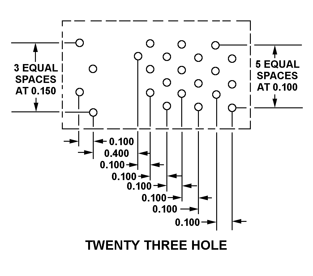 TWENTY THREE HOLE style nsn 5935-01-023-6899