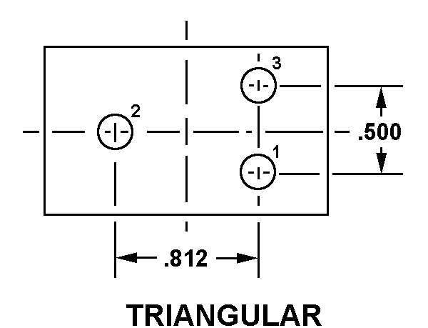 TRIANGULAR style nsn 5935-00-781-1977