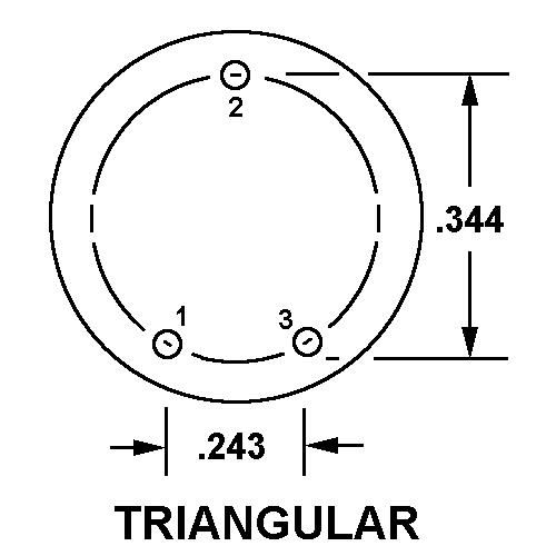 TRIANGULAR style nsn 5935-00-781-1977