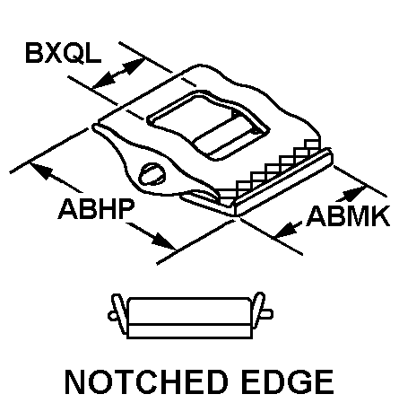 NOTCHED EDGE style nsn 5340-01-040-5241
