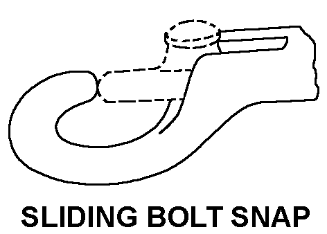 SLIDING BOLT SNAP style nsn 5340-01-357-0800