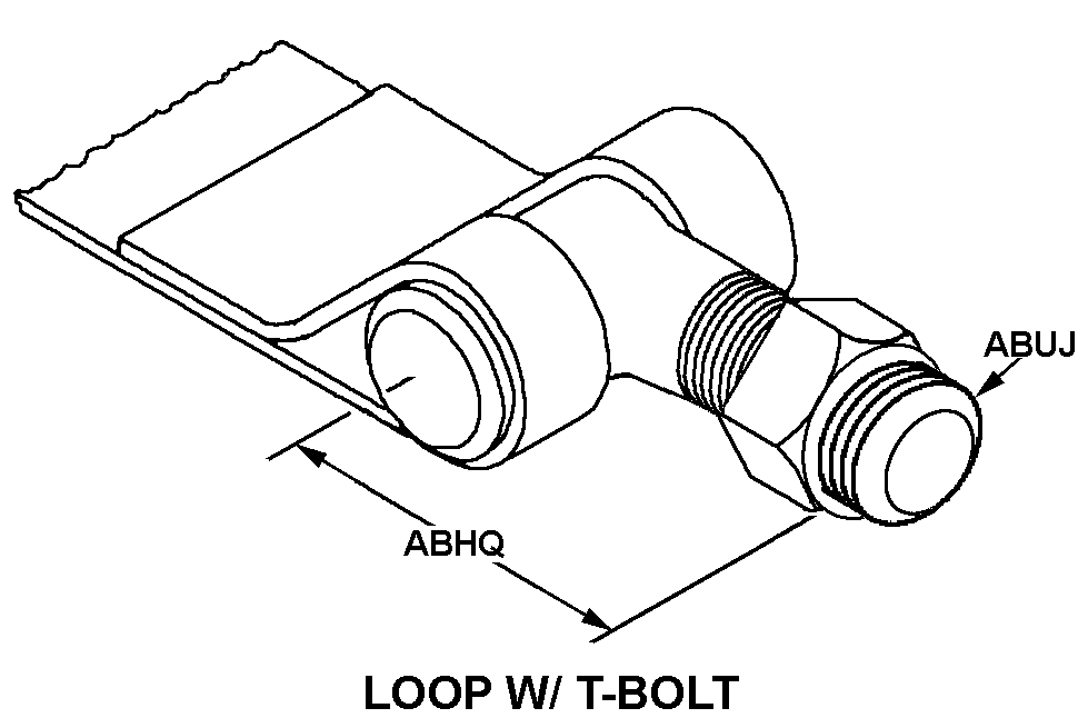 LOOP WITH T-BOLT style nsn 5340-01-078-3867