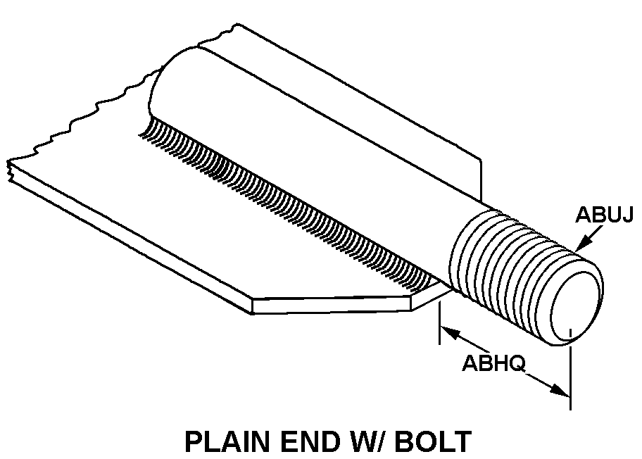 PLAIN END WITH BOLT style nsn 5340-00-353-0871
