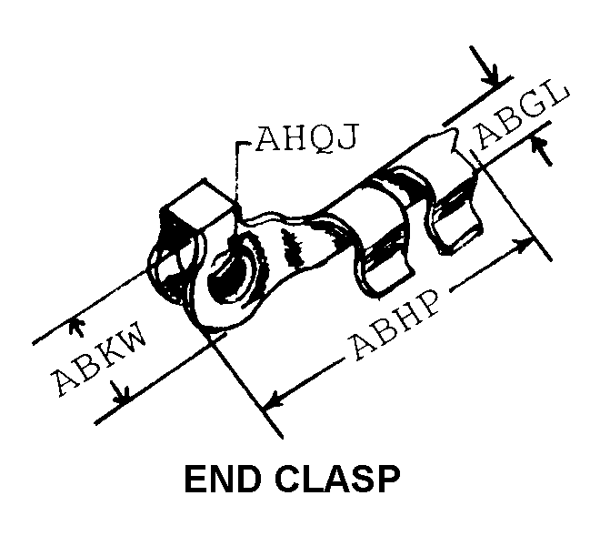 END CLASP style nsn 5340-00-734-7754