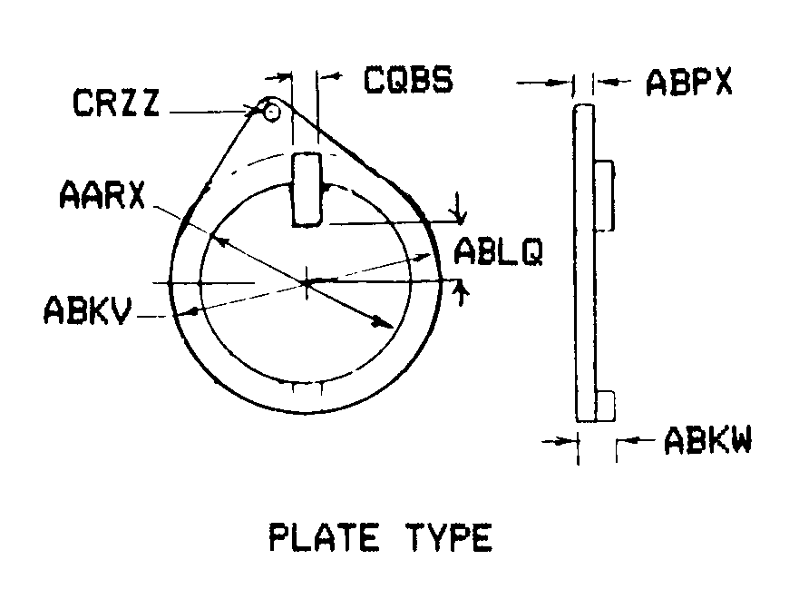 PLATE TYPE style nsn 5340-01-501-0635