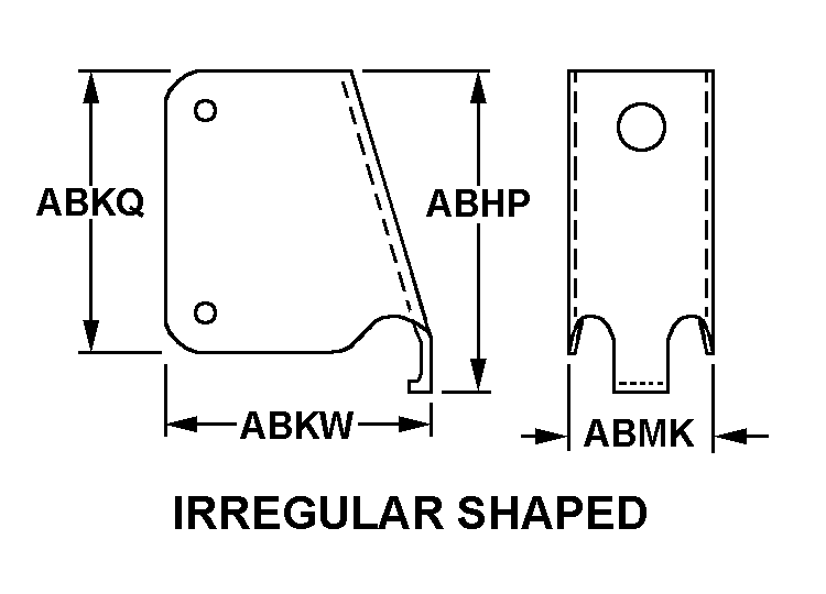 IRREGULAR SHAPED style nsn 5935-00-205-8949