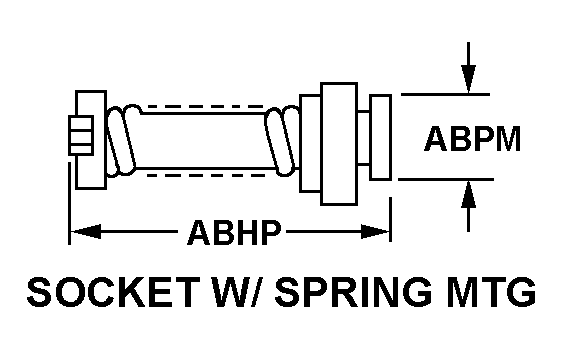 SOCKET W/SPRING MTG style nsn 5935-00-449-0041