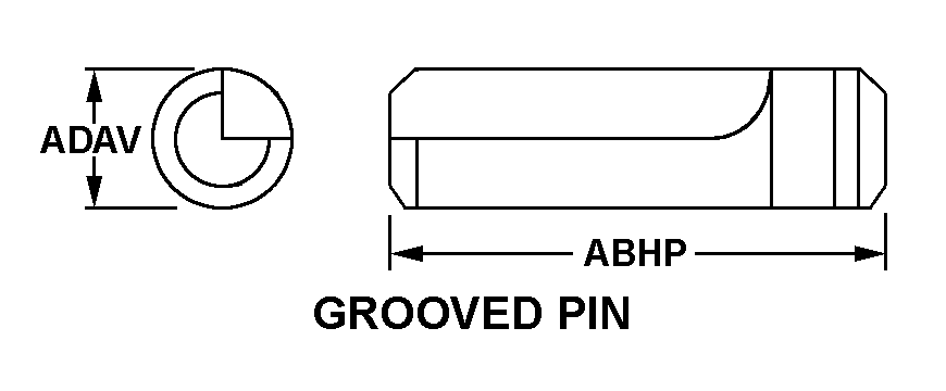 GROOVED PIN style nsn 5935-01-199-1527