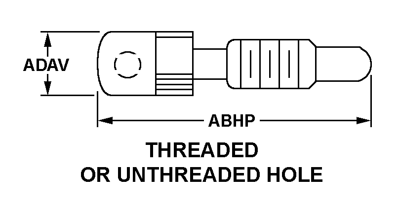 THREADED OR UNTHREADED HOLE style nsn 5935-01-251-7676