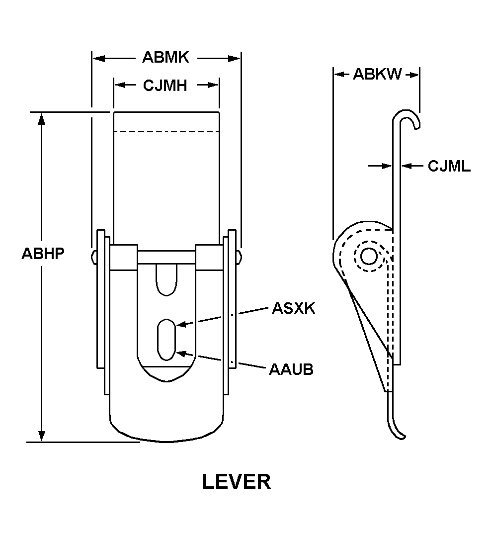 LEVER style nsn 5340-01-287-2041