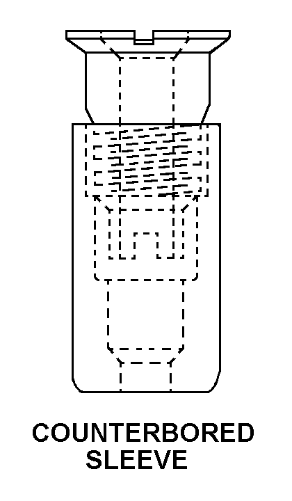 COUNTERBORED SLEEVE style nsn 5340-01-026-5378