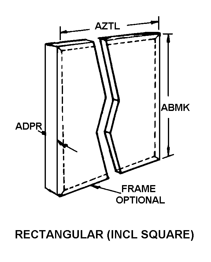 RECTANGULAR (INCL SQUARE) style nsn 4130-01-334-7830
