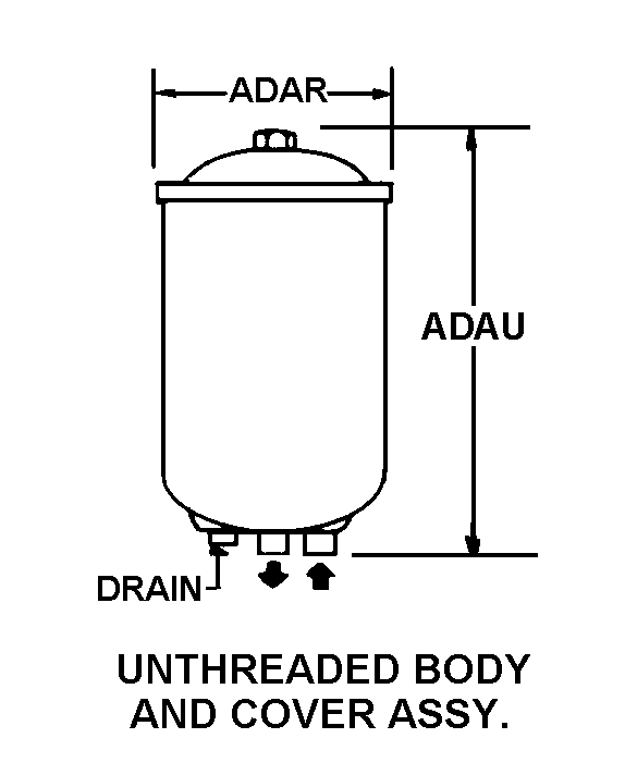 UNTHREADED BODY AND COVER ASSY style nsn 4330-01-359-4208