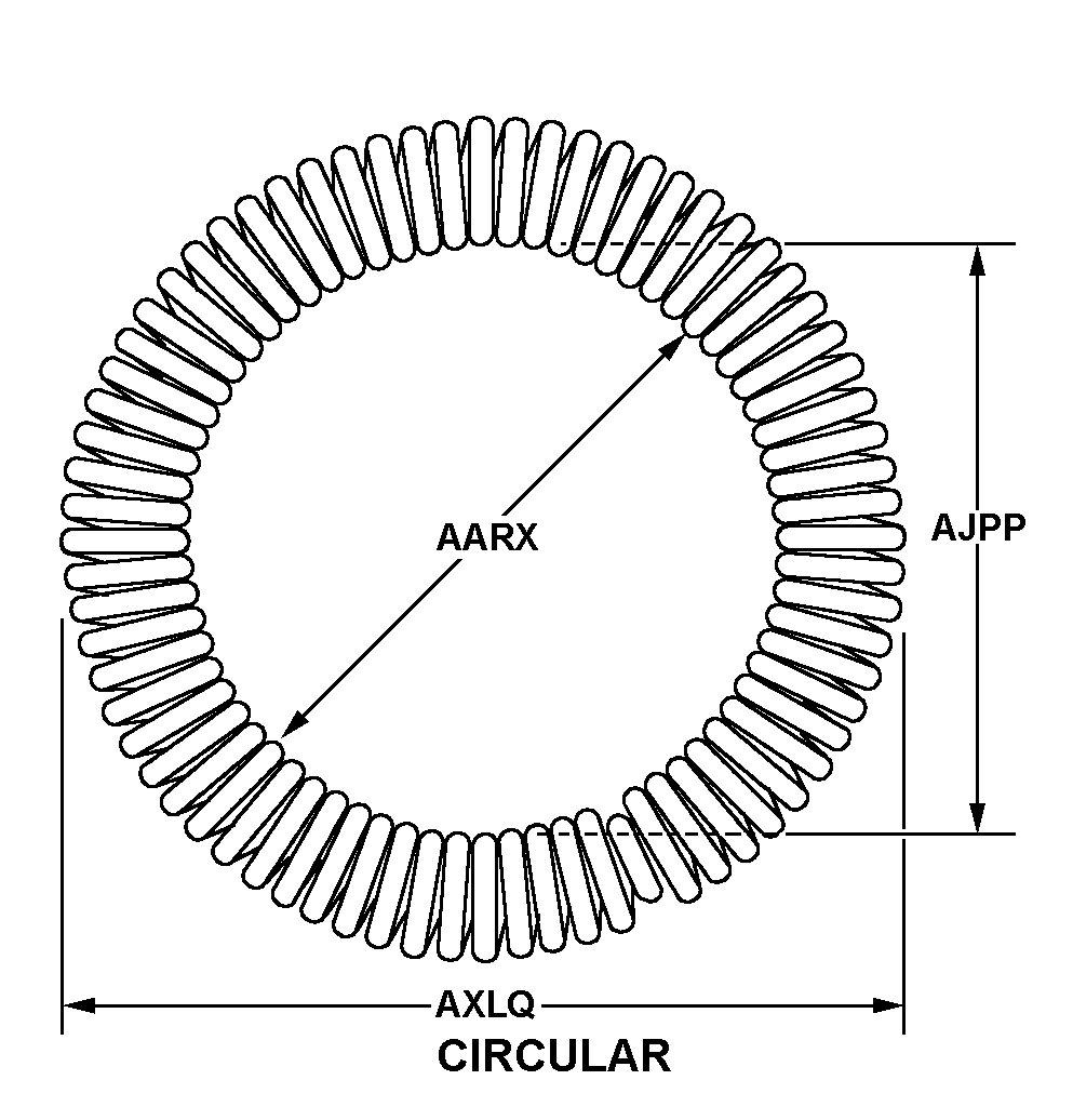 CIRCULAR style nsn 5360-00-425-4257