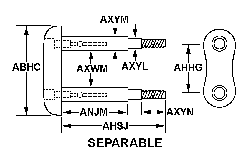 SEPARABLE style nsn 2510-00-412-1954