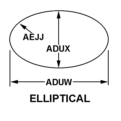 ELLIPTICAL style nsn 5310-00-033-2331