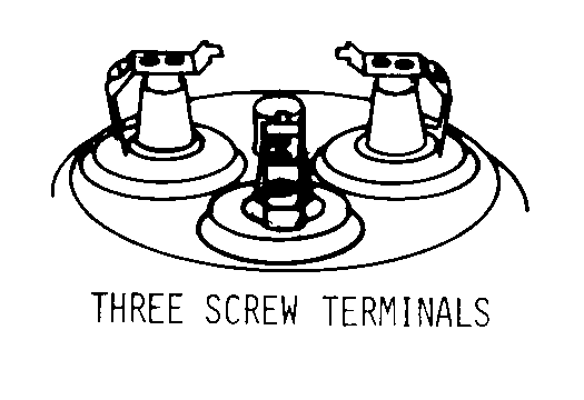 THREE SCREW TERMINALS style nsn 6240-01-560-4839