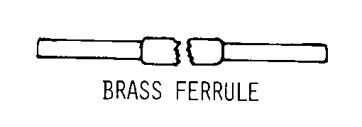 BRASS FERRULE style nsn 6240-01-220-0492