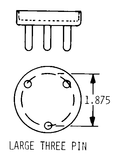 LARGE THREE PIN style nsn 6240-00-658-3207