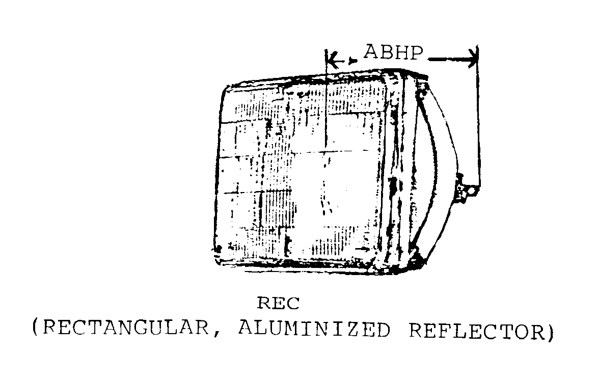 REC (RECTANGULAR, ALUMINIZED REFLECTOR) style nsn 6240-01-180-9022