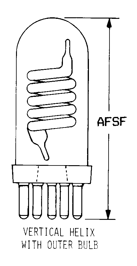 VERTICAL HELIX WITH OUTER BULB style nsn 6240-00-643-3533