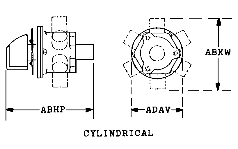 CYLINDRICAL style nsn 5985-01-040-2801