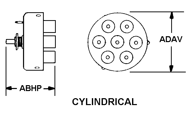 CYLINDRICAL style nsn 5985-00-427-5188