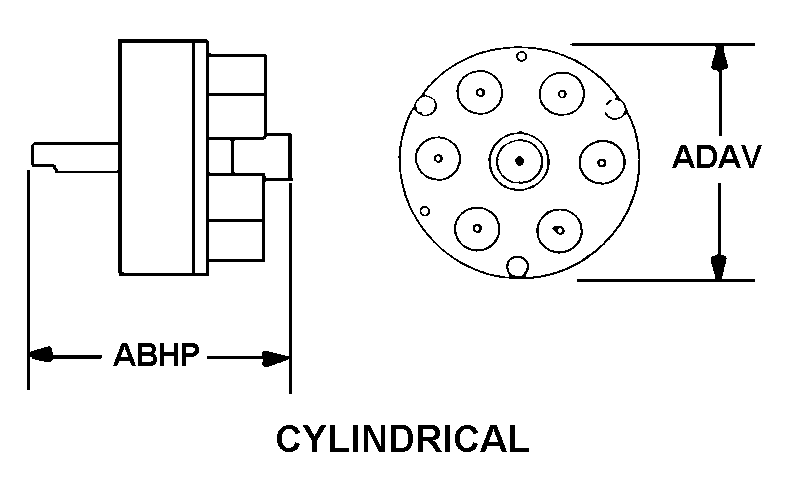 CYLINDRICAL style nsn 5985-01-040-2801