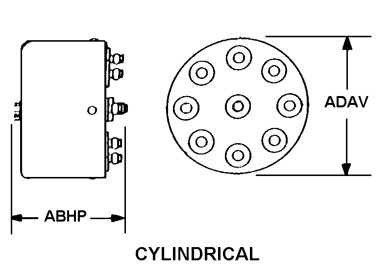 CYLINDRICAL style nsn 5985-01-267-0982