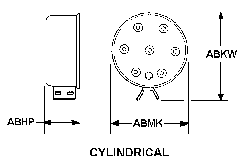 CYLINDRICAL style nsn 5985-01-267-0982