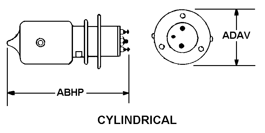 CYLINDRICAL style nsn 5985-01-272-1476