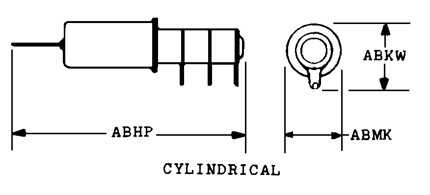 CYLINDRICAL style nsn 5985-01-042-0669