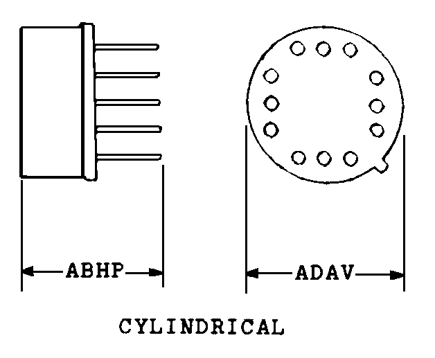 CYLINDRICAL style nsn 5985-01-040-2801