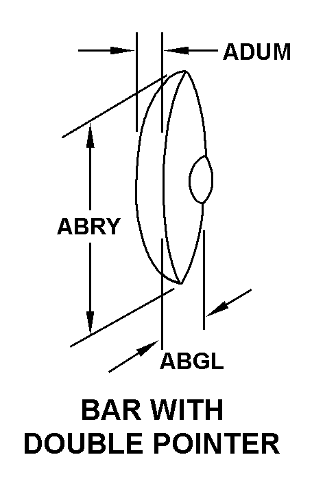 BAR WITH DOUBLE POINTER style nsn 5355-00-401-1949