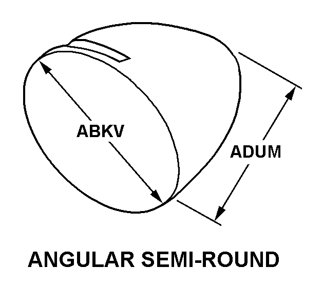 ANGULAR SEMI-ROUND style nsn 5355-01-329-4952
