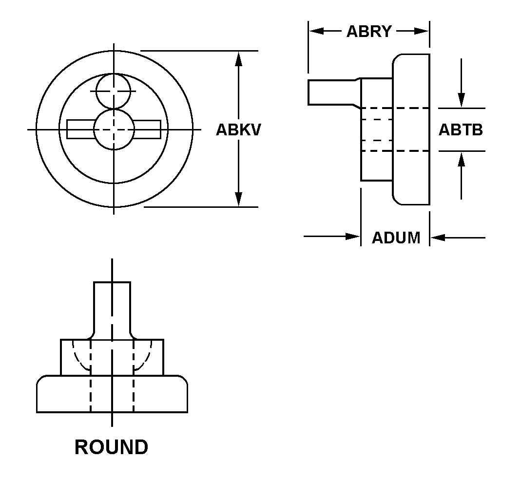 ROUND style nsn 5355-00-967-3632