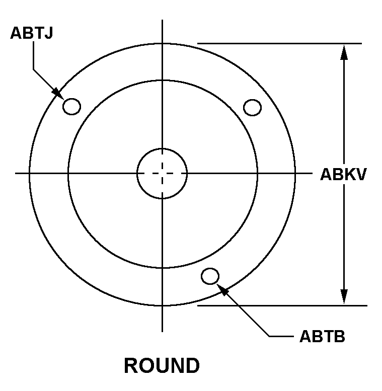 ROUND style nsn 5355-00-130-9991