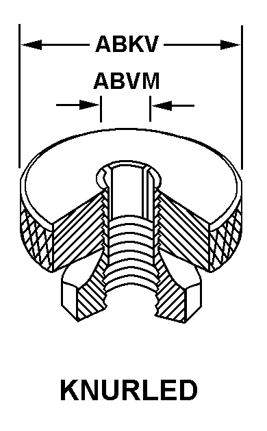 KNURLED style nsn 5355-00-337-5879