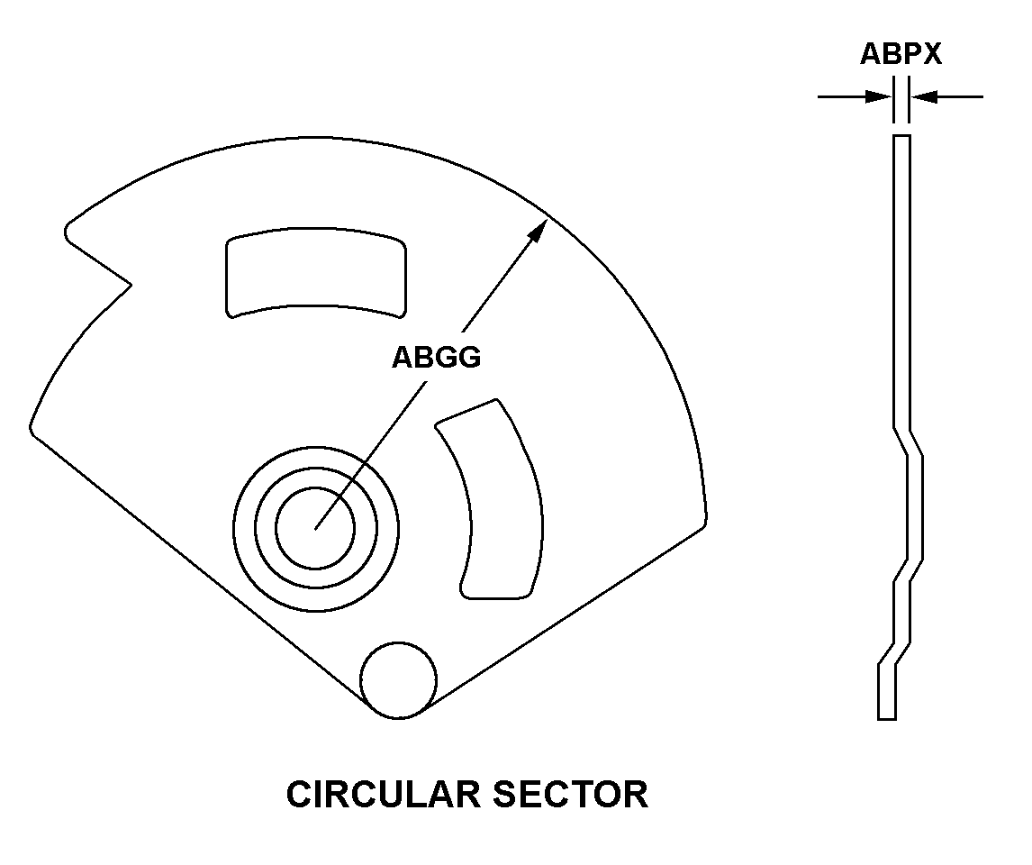 CIRCULAR SECTOR style nsn 5355-01-416-8355