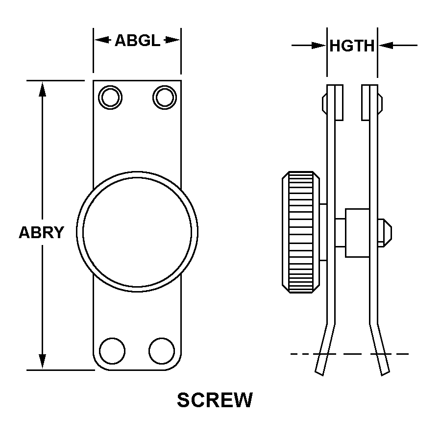 SCREW style nsn 5355-00-667-5950