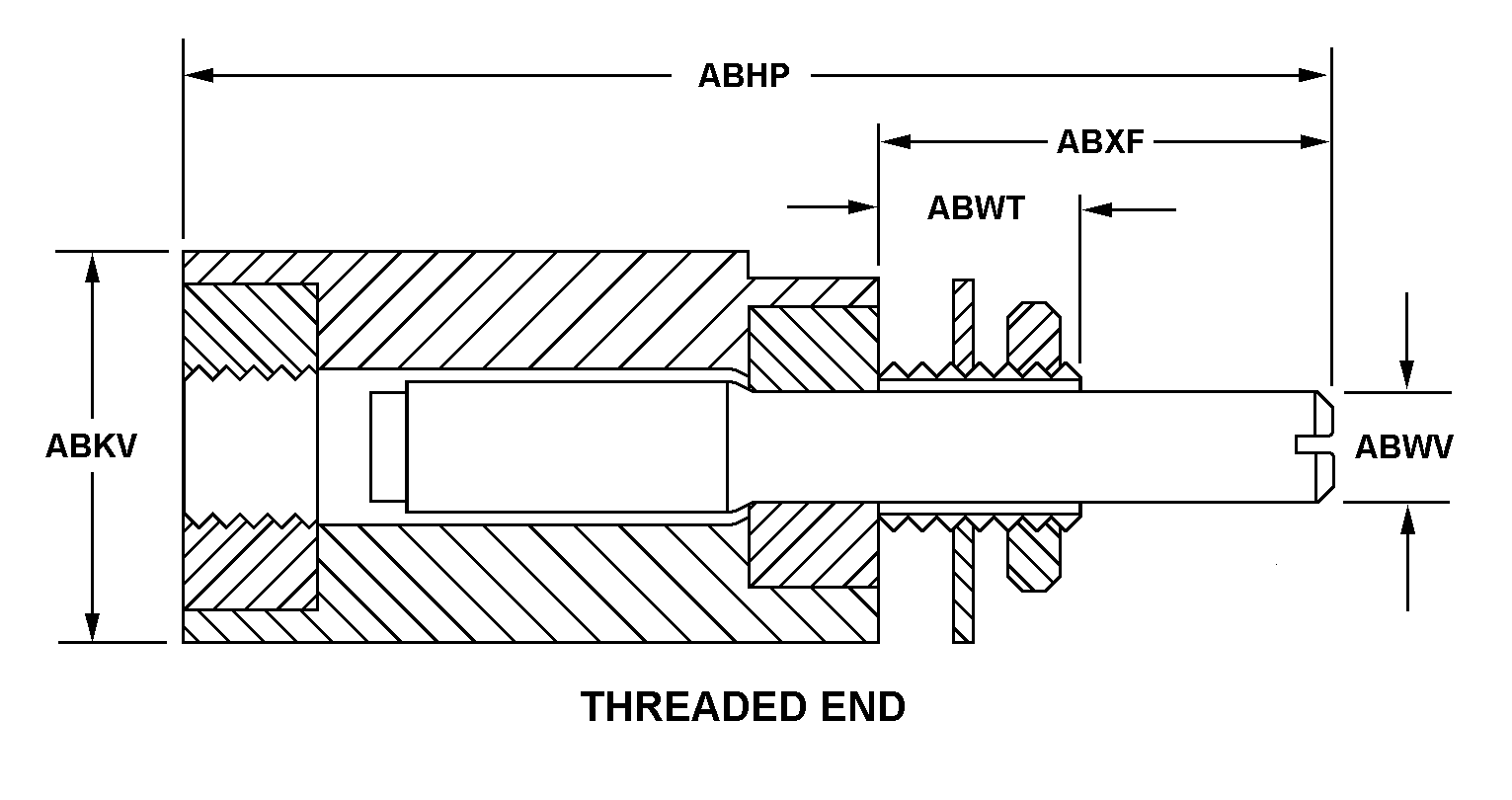 THREADED END style nsn 5355-01-299-2477