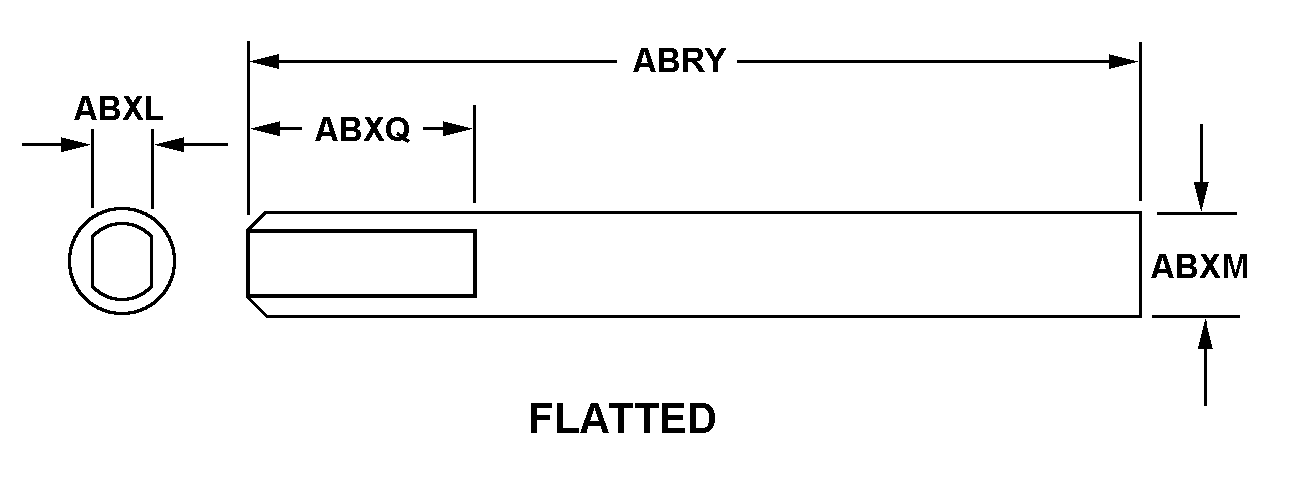 FLATTED style nsn 3040-00-712-4339