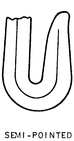 SEMI-POINTED style nsn 4030-00-163-0440