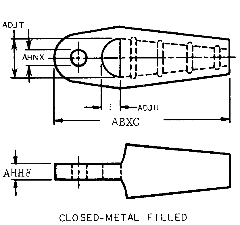 CLOSED-METAL FILLED style nsn 4030-00-221-0777