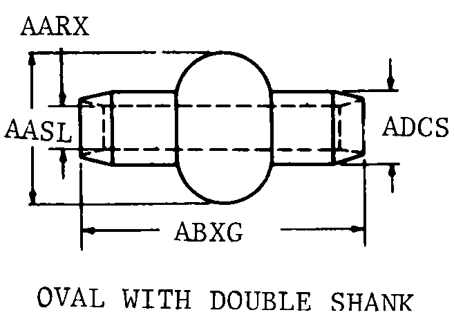 OVAL WITH DOUBLE SHANK style nsn 4030-00-273-3076